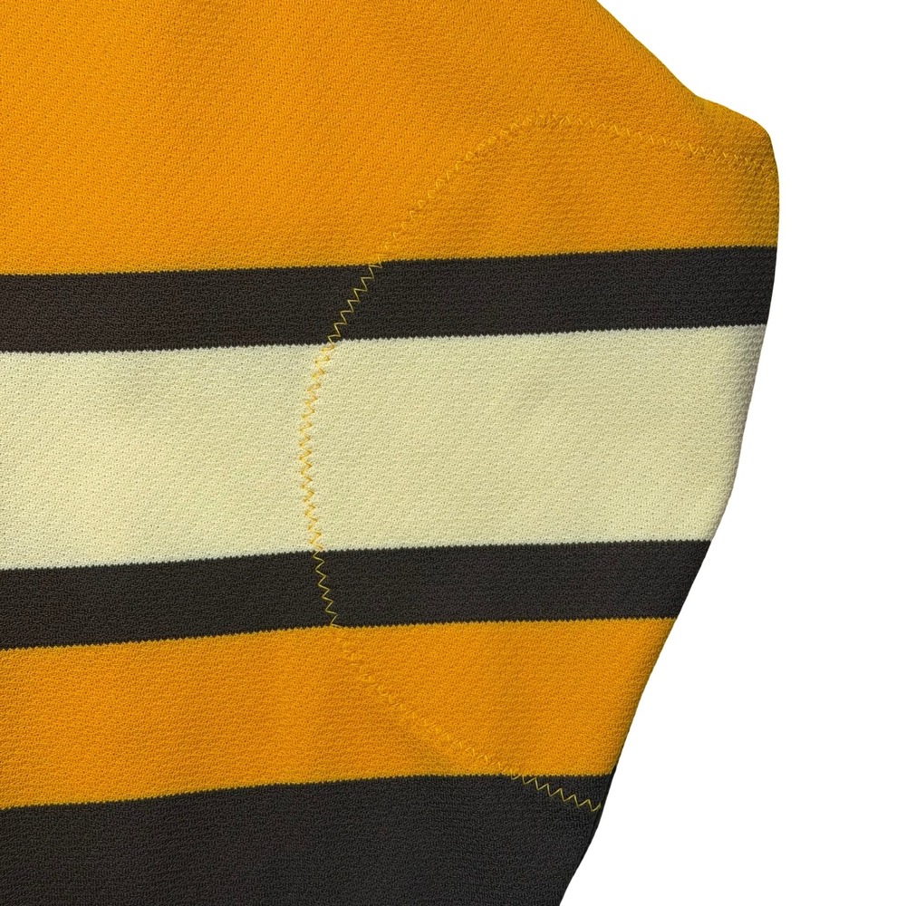 Vintage UPS Athletic‎ Knit AK brown and yellow hockey jersey - Picture 7 of 7